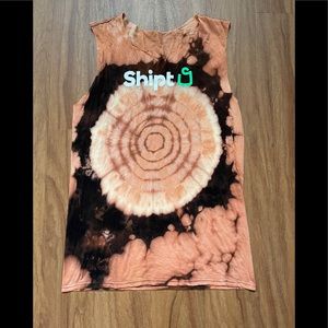 Distressed Acid Wash Tie-Dye Shipt Shirt
